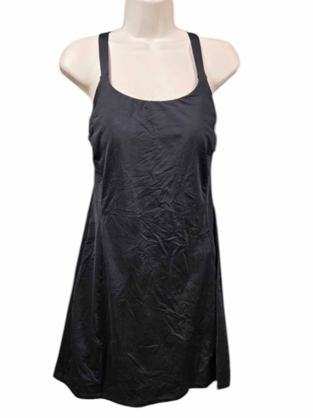 NWT DULUTH TRADING Women's AKHG Lost Lake Swim Dress Women’s Size 4 Black 7315 - Picture 3 of 13